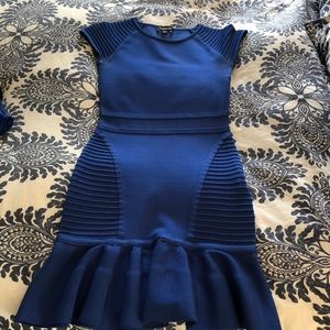 Adorable BEBE bright blue dress